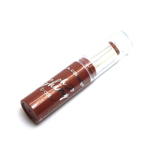 LA Colors 1 Oh So Shiny Lip Color [ CLS582 Gleam ] high gloss Lip Stick Paint Lipstick + Free Zipper Bag, 0.1 Ounce