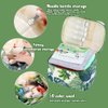 Needle Felting Starter Kit with Exquisite Green Storage Bag, Wool Roving 50 Colors Set, Felting Tools Kit for Felted Animal Needle Felting Supplies