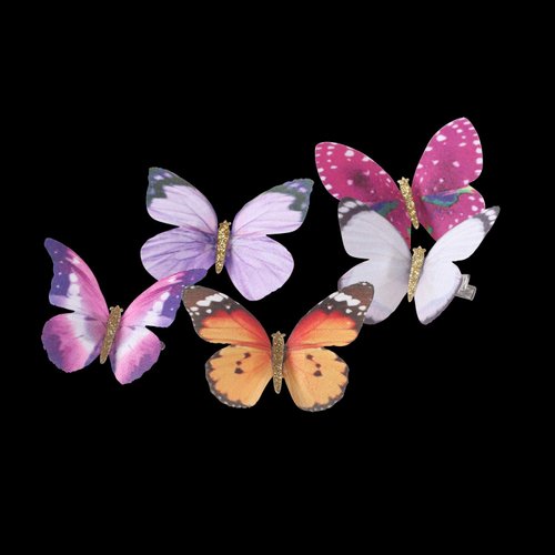 inSowni 20 Pack Multi Colors Butterfly Alligator Hair Clips Barrettes Bridal Wedding Accessories for Women Girls Kids