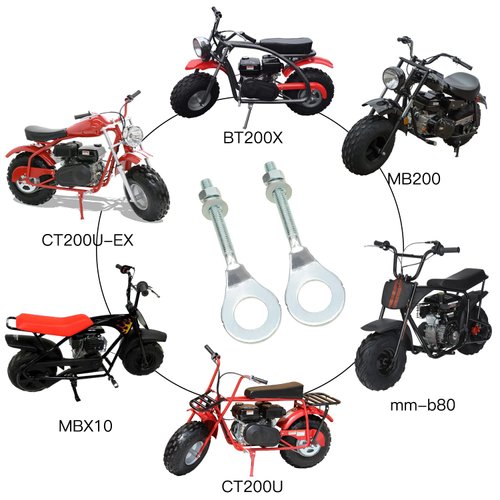 YOXUFA 15mm Mini Bike Chain Adjuster Tensioner for Predator 212cc 196cc 6.5hp Coleman CT200U BT200X Baja Warrior MB200 Motovox MBX10 Massimo Monster Moto MMB80 CRF50 XR50 50-125cc Pit Dirt Bike Parts