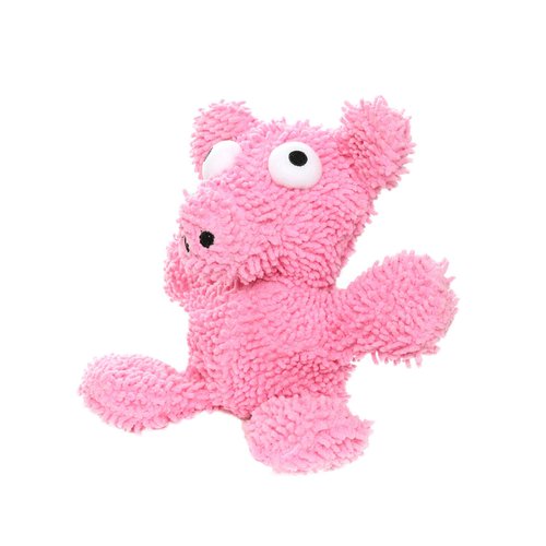 MIGHTY- Microfiber Ball Pig – Made with Squeaker Balls and Minimal Stuffing. Strong & Tough. Interactive Play Dog Toy. Machine Washable & It Floats (Medium)