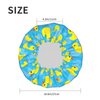 Rubber Duck Shower Cap for Women Reusable Double Layers Waterproof Shower Hair Protector PEVA Lined Shower Hat for All Long Hair Lengths, Stretchy Adjustable Shower Caps