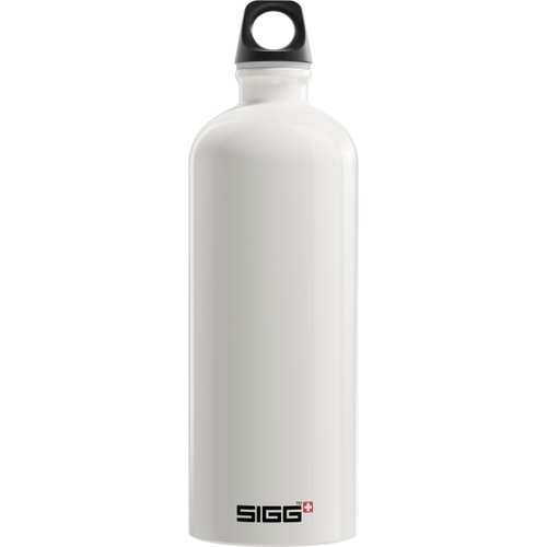 SIGG - Aluminum Water Bottle - TravellerWhite - Climate Neutral Certified - Suitable For Carbonated Beverages - Leakproof & Lightweight - BPA Free - 34 oz