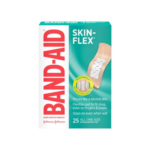 Band-Aid Brand Skin-Flex Adhesive Bandages, All One Size, 25 Count (Pack of 12)
