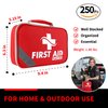 Protect Life First Aid Kit for Home/Business, HSA/FSA Eligible Emergency Kit | Medical First Aid Kit | Camping First Aid Kit Hiking | Small First Aid Kit for Car | Travel First Aid Kit Mini - 250pcs