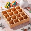 Motionchic 20 Pcs Dollhouse Decoration Accessories Include 16 Pcs 1: 12 Dollhouse Miniature Book 1 Pcs Dollhouse Display Shelf 16 Grid Shelves Wooden Bookshelf 2 Pcs Doll House Mini Plant and Vase