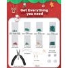 DoDoBeads Earring Making Supplies, Xmas Earring Making Kit, Complete All-Inclusive Kit, Jewelry Making Kit with Crystal Beads/Earring Hooks/Findings/Tool