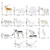 SIENON 26Pack Polar Animal Figures,Mini Plastic Arctic Antarctic Sea Animal Figurines Penguin Polar Bear Walrus Snowy Owl Wolf for Kids Toddlers Birthday Cake Topper Gift Easter Egg Filler