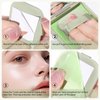 KYDA 200 Sheets Oil Blotting Paper with Mirror and Puff, Refills Included, Face Oil Absorbing Sheets, Oil Control Paper, Absorb Excess Oil, Makeup Friendly