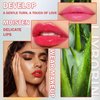 3PCS Aloe Vera Color Changing Lipstick Set,Magic Jelly Lipstick Long Lasting Highly Pigmented Color Change Lip Gloss,Waterproof Lips Moisturizer Non-Sticky Cup Tinted Lip Balm Stain Makeup Set