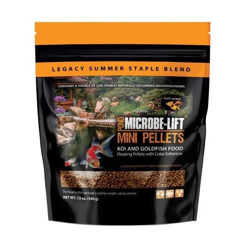 Microbe-Lift MLLMPSM Mini Floating Fish Food Pellets for Ponds, Water Gardens, and Fountains, for...