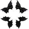 Neknock Bat Hair Bow Clips for Girls Women, 4pcs Halloween Bat Wings Gothic Cosplay Costume Hair Accessories for Halloween Party Decorations