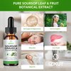 Soursop Bitters Liquid Organic: Soursop Leaf & Fruit Botanical Extract - Soursop Liquid Drops for Cell Support & Regeneration - Immune Support, Relaxation, Liver Health, and Sleep Aid for Men & Women