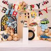 Race Car Birthday Party Decorations - Include Race Car Birthday Banner and Hanging Swirl Deocr Race Car Theme Party Supplies