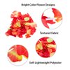 Super Z Outlet Hawaiian Ruffled Colorful Luau Silk Flower Leis Necklaces for Island Theme Party (12 Pack)
