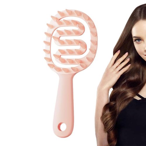 CIYOUYJXDIAN Vented Detangling Hair Brush Hair Scalp Massager Shampoo Brush (pink-1)