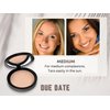 Mineral Dual Powder in Due Date (Medium) | 4-in-1 Pressed Mineral Foundation with SPF 15 for Flawless Glow & Soft Looking Skin | Oil Free, Talc Free, Gluten Free | 0.45 Oz | by Mommy Makeup