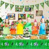 Soccer Party Supplies for 20 Guests, Disposable Tableware Set includes Soccer Paper Plates, Tablecloth, Napkins and Forks for Boys Sports Theme Birthday Party Baby Shower Party Decorations