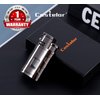 Castelar Cigar Torch Lighter Triple Jet Flame Butane Refillable with Cigar Punch Rest Holder - Butane Not Included
