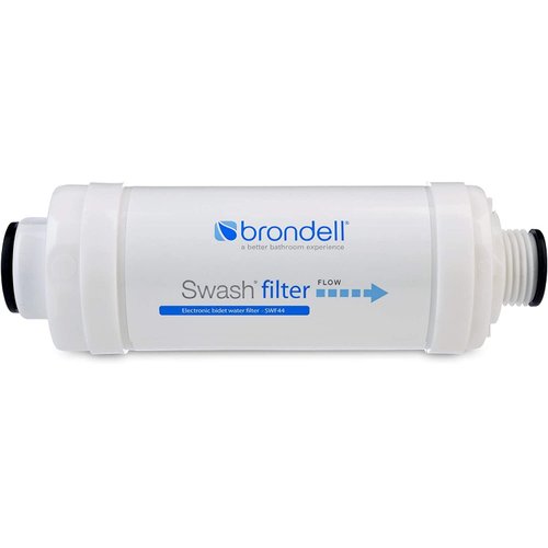 Brondell SWF44 Swash Bidet Filter, Premium Carbon Water Filtration System for Electric Bidet Toilet Seats, Lasts Up to 6 Months