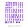 Wilton Cake Letter and Number Press Set, Use on Fondant or Buttercream Frosting, Ideal for Decorating Personalized Birthday Cakes, Includes 1 Holder, 2 Locks, and 85 Assorted Tiles, Purple