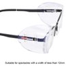 YunTuo 2/4/6/10 Pairs Glasses Side Shields for Eye Glasses,Safety Glasses with Side for Eye Protection-Fits Small to Medium Eyeglasses (2)