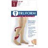 Truform 30-40 mmHg Compression Stockings for Men and Women, Thigh High Length, Dot-Top, Open Toe, Beige, Small