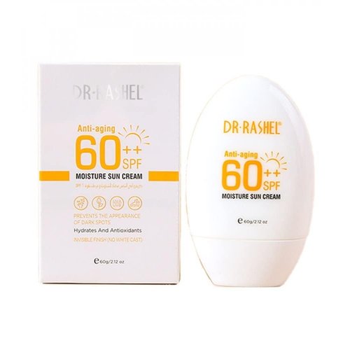 DR.RASHEL Dr Rashel Anti Aging 60++ SPF Moisture Sun Cream, Size 60g, 2.12 Oz (Pack Of 1)