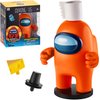 P.M.I. Among Us Crewmate Figure with Stamper | 4.5-Inch-Tall Among Us Toy + 3 Hidden Accessories| Among Us Party Favors and Playable Collectibles | Crewmate in The Toilet Paper Hat