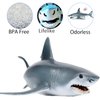 EOIVSH Sea Animal Shark Toys, Realistic Ocean Animal Blue Shark Figure Party Supplies Cake Topper Educational Marine Toys for Kids