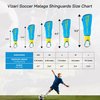 Vizari Malaga Soccer Shin Guards for Kids | Youth Soccer Gear for Boys Girls | Protective Soccer Equipment | Adjustable Straps