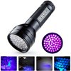 HQRP 390 nM 51 LED Flashlight Blacklight for Hotel Room Inspection, Saliva Sperm Identification, Pet Urine Detection, Scorpion Hunting, Security Control, Leak Detection, etc.