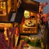CUTEBEE Dollhouse Miniature House Kit with Furniture, DIY Wooden Dollhouse Tiny House Building Set for Adults and Teens, Creative Room Decor Gift for Family and Friends (Japanese Garden House)