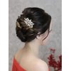 Unicra Rhinestone Bride Wedding Hair Comb Crystal Bridal Hair Piece Bridesmaids Hair Accessories for Women Prom Party Hair Clips (A-Silver)