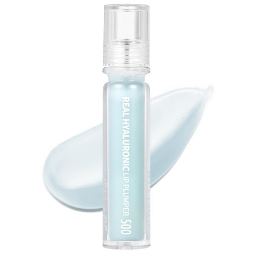 WELLAGE Real Hyaluronic Lip Plumper - High Shine Clear Plumping Lip Gloss with Pure Hyaluronic Acid - Instant Volume & Moisture for Fuller, Hydrated Lips - Visibly Smooth Lip Wrinkles, 0.12 fl.oz.