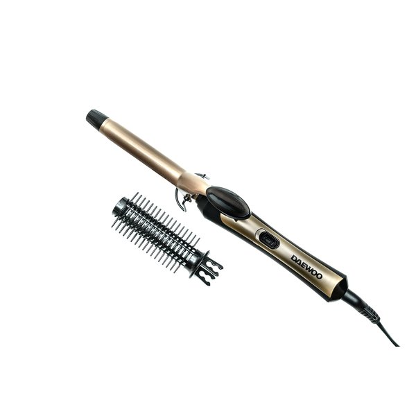 Daewoo DCR-4020 19 mm Hair Curling Iron with Brush - 25 Watt - 110-240 Volt 50/60 Hz