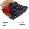 Loxxy Kinky Curly Clip In Hair 4B 4C Natural Hair Clip Ins Afro Kinky Curly Clip In Hair Extensions Virgin Clip In Hair Extensions Human Hair For Black Women Big Volume Thick Kinky Hair # 1b/27 16Inch