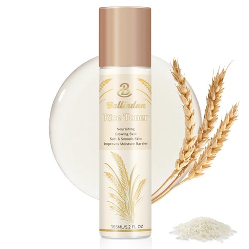 Ballindun Toner for Face, Rice Toner Rice Water, 155ML Face Toner for Women, Refreshing & Nourishing Skincare Solution, Gentle & Soothing Milk Skin Toner, Daily Skin Care Hydrating Facial Toner