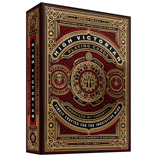 Victorian High Red Playing Cards