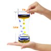 OCTTN Liquid Motion Bubbler Timer Set of 6 Great Desktop Liquid Timer for Fidget Toy, Rainbow Water Timer for Autism, Activity, Drip Oil Motion Bubble Toy Sensory Play for Office Home Desktop