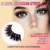 Giloner 7pairs Wispy Volume Lashes, 3d 18mm End Eye Elongated Mink Lashes，Fluffy Cross Multi Layered Dramatic Eyelashes That Look Like Extensions