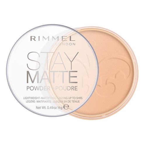 Rimmel London Stay Matte Pressed Powder, Warm Beige, 0.49 Ounce