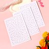975Pcs Face Gems Self Adhesive Pearl Stickers for Crafts Festival Jewels, Hair Gems, Stick on Rhinestone Stickers for Hair Face Makeup Nail Cell Phone Decor 4 Sizes 3/4/5/6 mm(White)