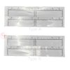 30pcs Eyebrow Shaping Stencils Disposable Eyebrow Ruler Sticker Brow Template Permanent Makeup Measuring Tools (Brow Shape A)