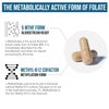 L Methylfolate 7.5mg plus Methyl B12 - Active 5-MTHF Form, MTHFR Supplement - Bloodstream Ready Methylated Folate + B12 Cofactor - Supports Mood, Homocysteine Methylation, Cognition (60 Capsules)