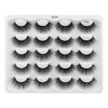 Vayator 10 Pairs 3D Mink Long Lashes Natural Mink Eyelashes Wholesale False Eyelashes Makeup False Lashes (Y010)