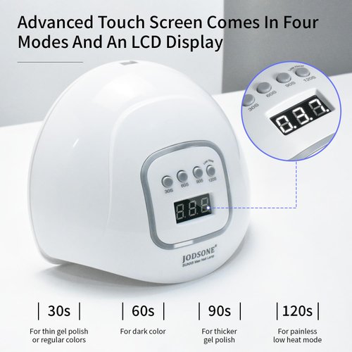 JODSONE UV LED Nail Lamp, Nail Dryer for Gel Polish, Gel Nail Lamp Led Nail Light for Gel Nails with Automatic Sensor & 4 Timers