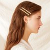 50 Gold Jumbo Bobby Pins, 2.56 Inch Metal Hair Clips Hair Pin Bobby-pins Hairpins Hair Accessories for Women Thick Long Updo Hair Style