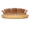 2pcs Bamboo Brush for Hair Growth No Handle Design Bamboo Hairbrush Natural Scalp Brush Mini Anti-Static Air Cushion Massage Comb for Women Men & Kids