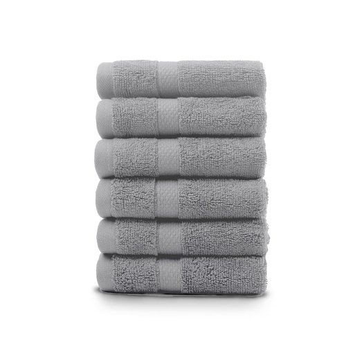 Villa Celestia Premium Wash cloth 100% Cotton White Wash Clothes for body and Face-Soft & Luxury Cloths for Washing Face,Face towels for bathroom 650 GSM, Wash cloths for your face,Pack of 6 (12"X12")